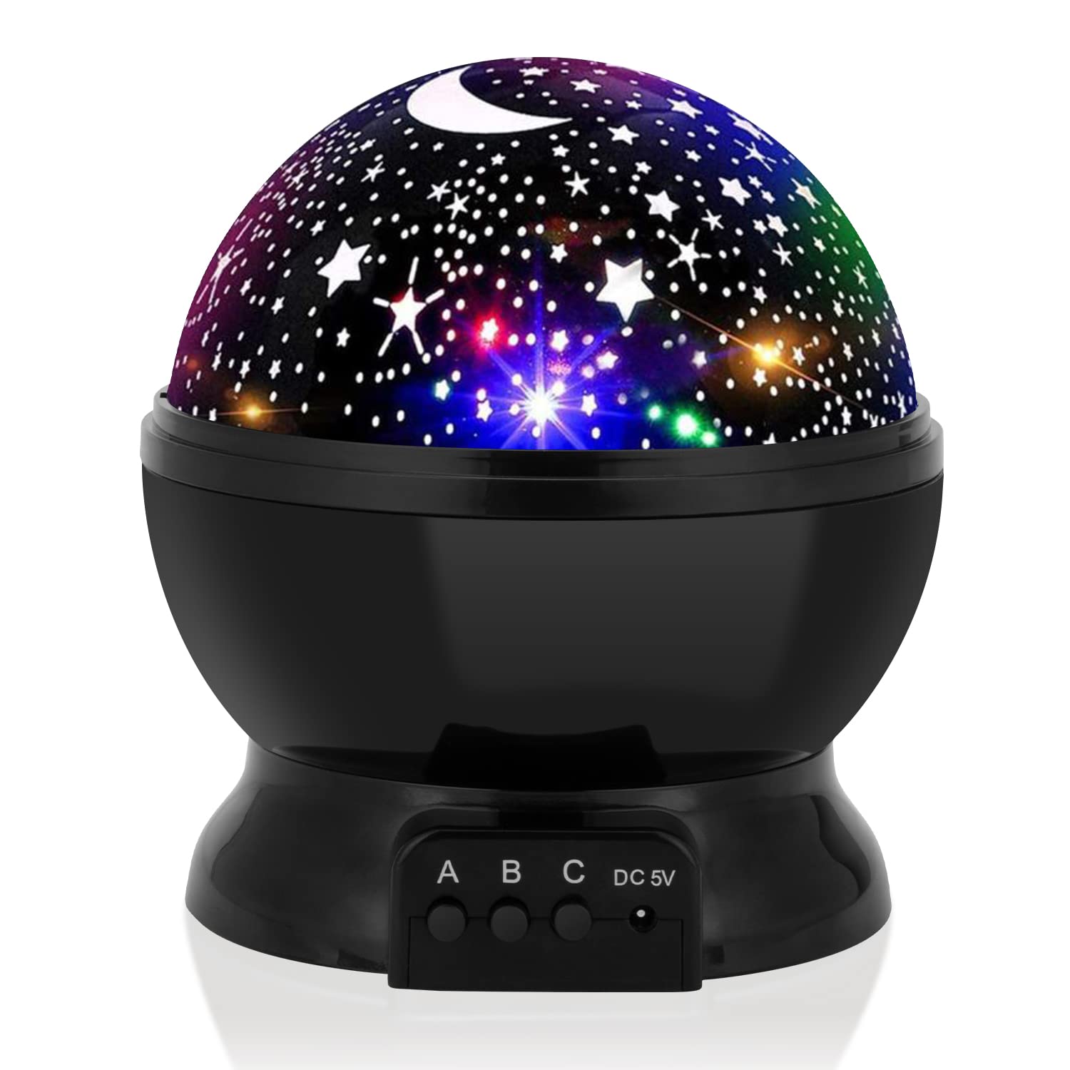 Night Light For Kids, Votozi Kids Night Light, Star Night Light, Moon And Star Projector 360 Degree Rotation   4 Led Bulbs 9 Lig